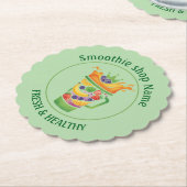 Tropischer Saftmix & Smoothie Saft Shop Untersetzer (angewinkelt)