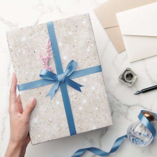 Tropischer Sand Glitter   Geschenkpapier (Schenken)