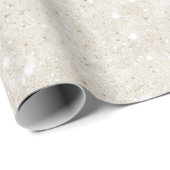 Tropischer Sand Glitter   Geschenkpapier (Rolleneckpunkt)