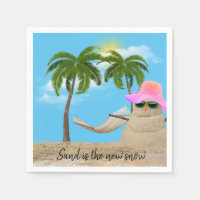 Tropischer Sandman mit Hammock Napkins