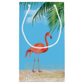 Tropischer Sandmann mit Flip Flops Kleine Geschenktüte (Rückseite)