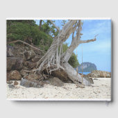 Tropischer Sandstrand Gästebuch (Rückseite)