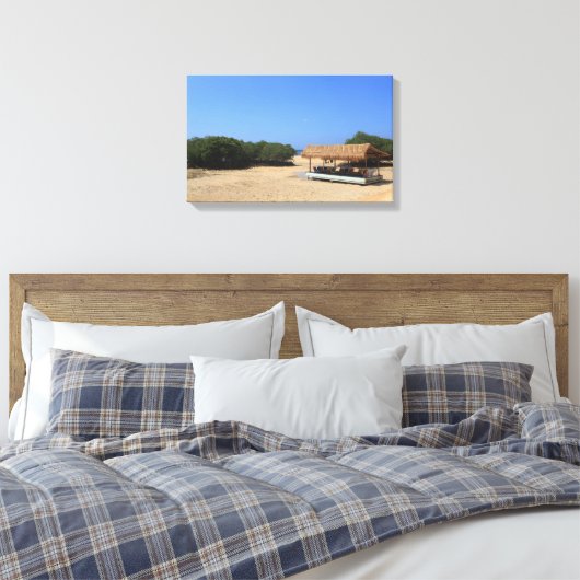 Tropischer Sandstrand Leinwanddruck (Insitu (Schlafzimmer))