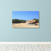 Tropischer Sandstrand Leinwanddruck (Insitu (Holzboden))