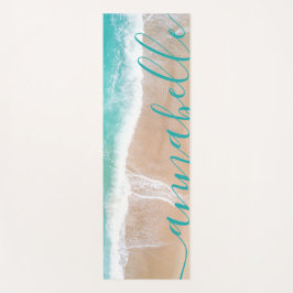 Tropischer Sandstrand Meeresmeditation personalisi Yogamatte