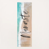 Tropischer Sandstrand Meeresmeditation personalisi Yogamatte (Vorderseite)