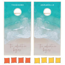 Tropischer Sandstrand Ozean das Abenteuer beginnt