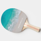 Tropischer Sandstrand Ozean heiße Bauch modern Tischtennis Schläger (Seitenansicht)