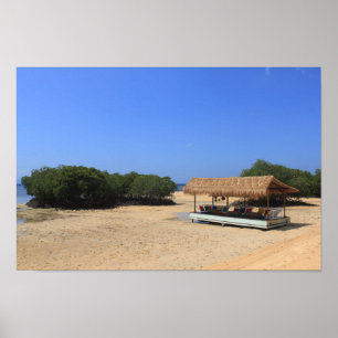 Tropischer Sandstrand Poster