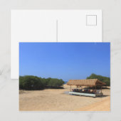Tropischer Sandstrand Postkarte (Vorne/Hinten)