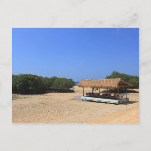 Tropischer Sandstrand Postkarte