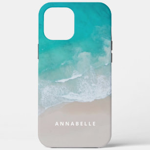 Tropischer Sandstrand Sonnige Wellen modern Case-Mate iPhone Hülle