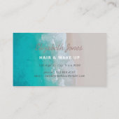 Tropischer Sandstrand Sonnige Wellen modern Visitenkarte (Rückseite)