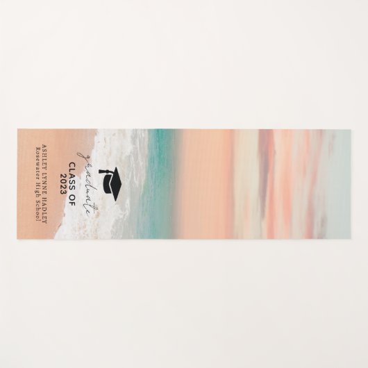 Tropischer Sandstrand Yogamatte (Vorderseite (Horizontal))