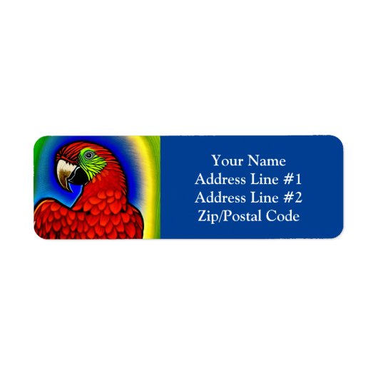 Tropischer Schatz: Abstraktes Parrot Artwork (Vorne)