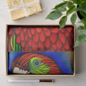 Tropischer Schatz: Abstraktes Parrot Artwork Seidenpapier (Geschenk)