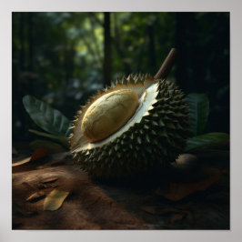 Tropischer Schatz: Durian frucht Poster
