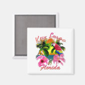 Tropischer Schlüssel Largo Florida Keys Magnet (Vorderseite/Rückseite)