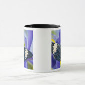 Tropischer Schmetterling Lila Iris Tasse (Zentrum)