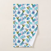 Tropischer Schwanz Hummingbirds Badhandtuch Set (Handtuch)