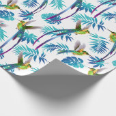 Tropischer Schwanz Hummingbirds Geschenkpapier (Ecke)
