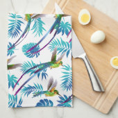 Tropischer Schwanz Hummingbirds Geschirrtuch (Viertel Falte)