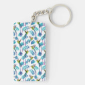 Tropischer Schwanz Hummingbirds Schlüsselanhänger (Rückseite)