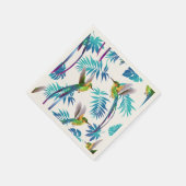 Tropischer Schwanz Hummingbirds Serviette (Ecke)