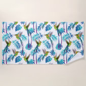 Tropischer Schwanz Hummingbirds Strandtuch (Vorderseite)