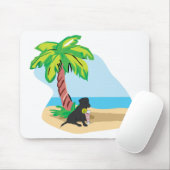 tropischer schwarzer Labrador Mousepad (Mit Mouse)