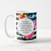 Tropischer schwarzer Streifen | Foto der Mutter Kaffeetasse (Links)