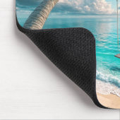 Tropischer Schwung aus Palmen Mousepad (Ecke)