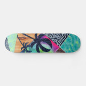Tropischer Skate Skateboard (Horizontal)