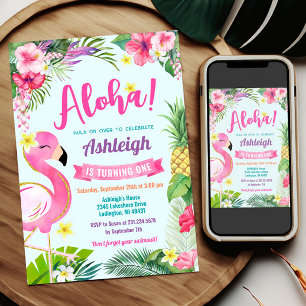 Tropischer Sommer 1. Geburtstag Einladung