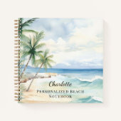 Tropischer Sommer am Strand Notizblock (Vorderseite)