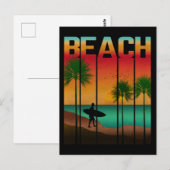 Tropischer Sommer am Strand Postkarte (Vorne/Hinten)