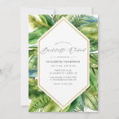 Tropischer Sommer Bachelorette Wochenende Einladung (Vorderseite)