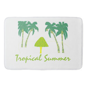 Tropischer Sommer Badematte
