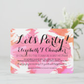 Tropischer Sommer Bat Mitzvah lädt ein Einladung (Stehend Vorderseite)