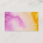 Tropischer Sommer-Blume Hibiskus Visitenkarte (Rückseite)