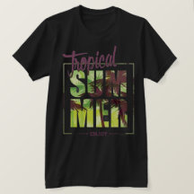 Tropischer Sommer Chic Grafik Urlaub Sonne