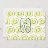 Tropischer Sommer Dankeskarte (Rückseite)