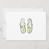 Tropischer Sommer Dankeskarte (Rückseite)