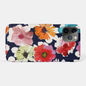 Tropischer Sommer | Farbenfrohe Blumenmuster Case-Mate iPhone Hülle (Rückseite (Horizontal))