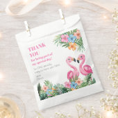 Tropischer Sommer Flamingo Onederland 1. Geburtsta Geschenktütchen (Ausgeschnitten)