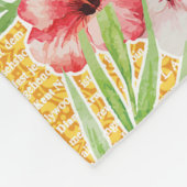 Tropischer Sommer Fleecedecke (Ecke)