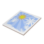 Tropischer Sommer Fliese (Seite)