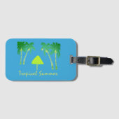 Tropischer Sommer Gepäckanhänger (Vorderseite (Horizontal))