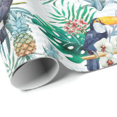 Tropischer Sommer Geschenkpapier (Rolleneckpunkt)