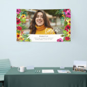 Tropischer Sommer Glückwunsch Foto Banner (Messeveranstaltung)